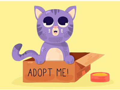 Adopt Pet Concept Illustration adopt animal carnivora cat concept illustration kitten mammal pet vector
