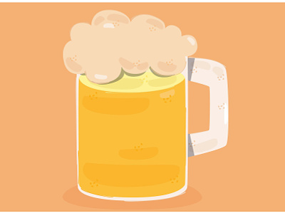 Beer Illustration alcohol beer bottle drink glass illustration mug tea vector water