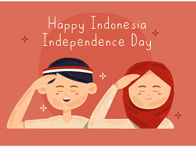 Indonesia Independence Day Illustration august celebration ceremony day greeting illustration independence indoensia national vector