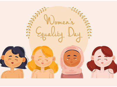 Women's Equality Day Concept Illustration celebration concept day equality event female gender illustration vector women