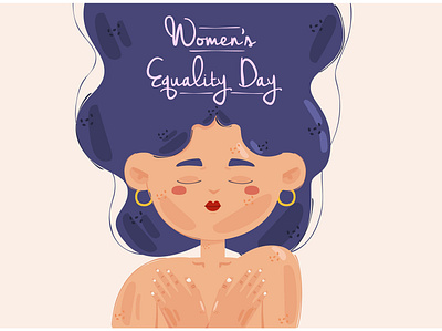 Women's Equality Day Theme Illustration august celebration day equality female gender illustration theme vector women
