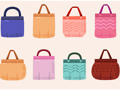 Fabric Bags Illustration