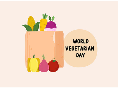 Shopping Bag with Vegetables Illustration bag celebration day food fruit illustration shop vector vegetable vegetarian