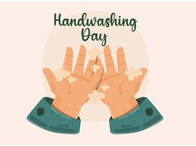 Handwashing Day Concept Illustration campaign clean concept day global hand illustration motivate vector wash