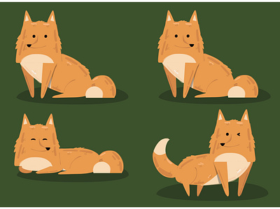 Fox Illustration animal forest fox illustration mammal orange vector wild winter wolf