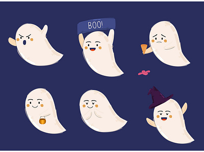 Halloween Ghost Illustration celebration character festival ghost halloween illustration october party scary vector