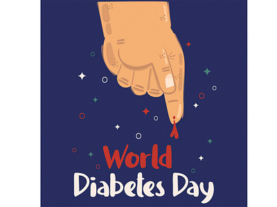 World Diabetes Day Illustration (2) awareness campaign celebration day diabetes health illustration november vector world