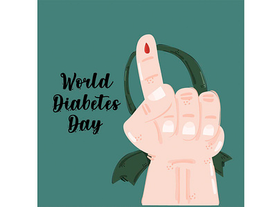 World Diabetes Day Awareness Illustration awareness campaign celebration day diabetes health illustration november vector world