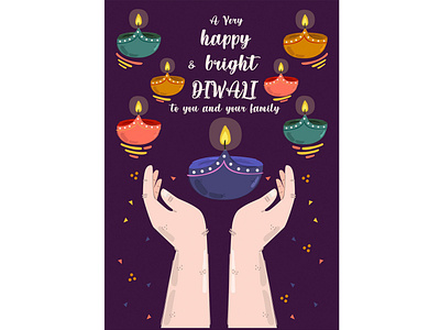 Happy Diwali Festival of Lights Illustration