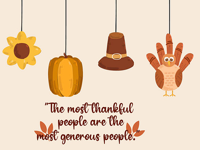 Thanksgiving Greeting Illustration