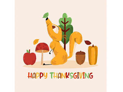 Happy Thanksgiving Day Greeting Illustration celebration day festival greeting happy holiday illustration november thanksgiving vector