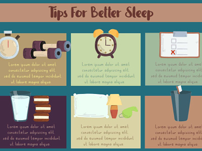 Sleep Time Infographic Illustration background healthy illustration infographic insomnia night sleep time vector