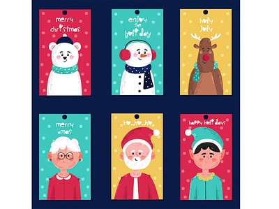 Christmas Badges Illustration badges celebration christmas december decoration gift illustration santa vector xmas