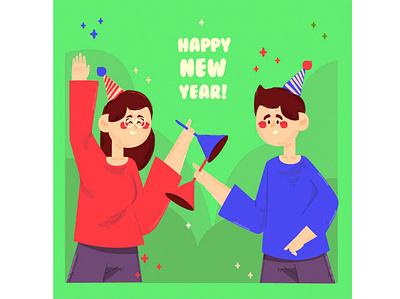 New Year 2022 Concept Illustration 2022 celebration concept greeting happy illustration new vector wishes year