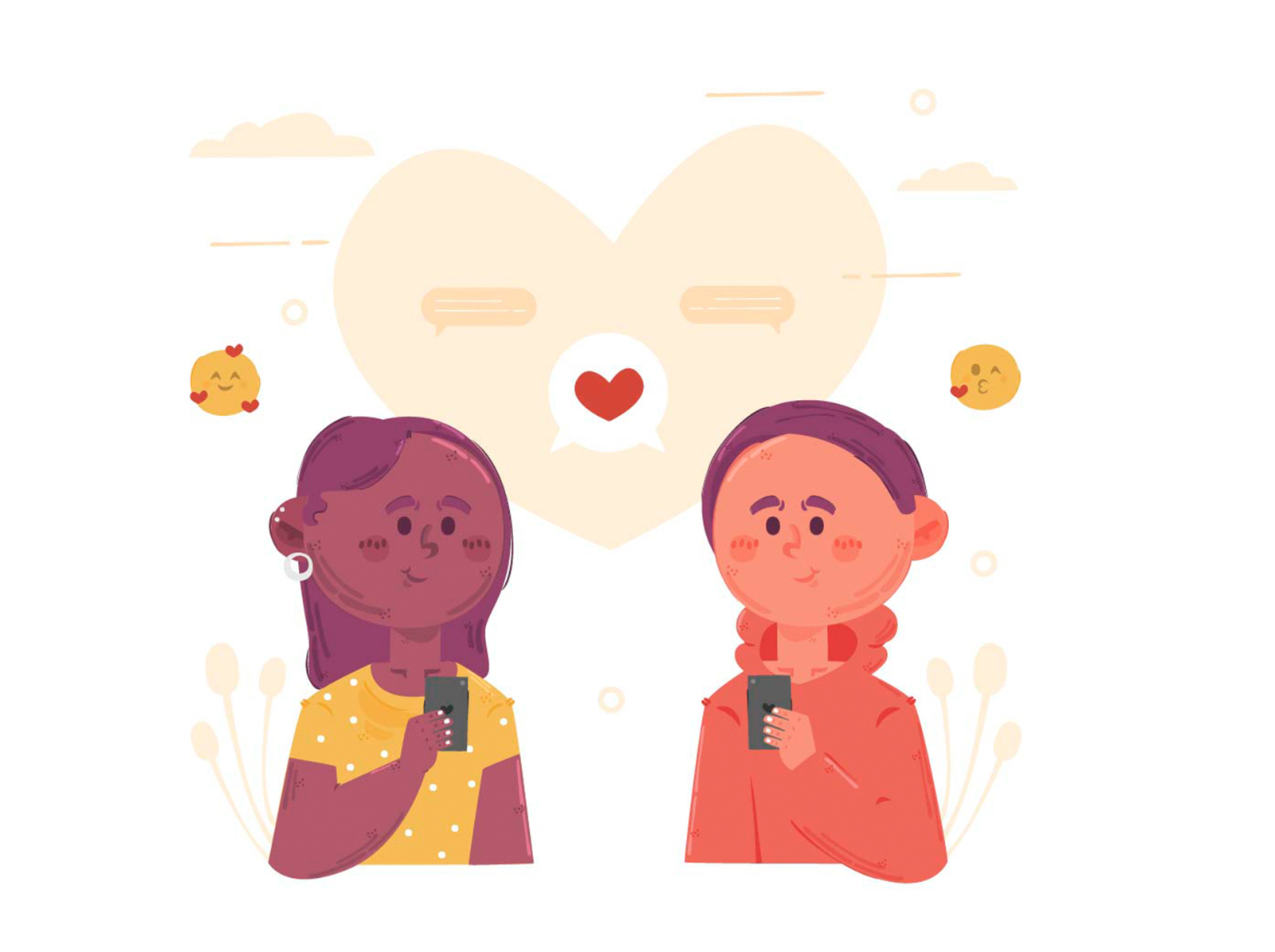 Long Distance Relationship Illustration by Fenny Apriliani on Dribbble