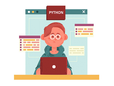 Programming Concept Illustration by Fenny Apriliani on Dribbble