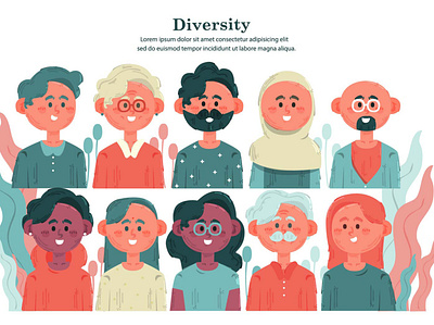 Diversity Concept Illustration business community concept cultural diversity equality illustration vector workforce workplace