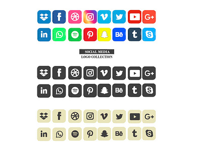 Social Media Logos Illustration