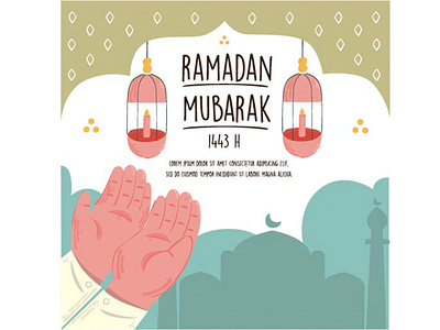 Marhaban Ya Ramadan 2022 Illustration 2022 greeting illustration islam kareem marhaban muslim ramadan ramadhan vector