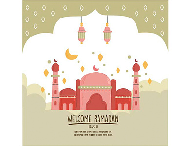 Welcome Ramadan 2022 Illustration 2022 greeting illustration islam kareem marhaban muslim ramadan ramadhan vector