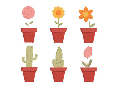 Flower Pot Illustration
