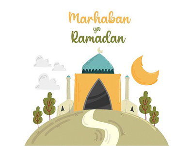 Ramadan Kareem Eid Mubarak Illustration eid greeting illustration islam kareem mubarak muslim ramadan ramadhan vector