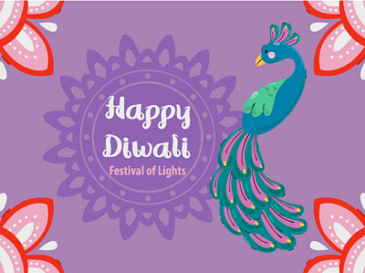 Diwali Festival Background Illustration background celebration diwali festival greeting illustration india light peacock vector
