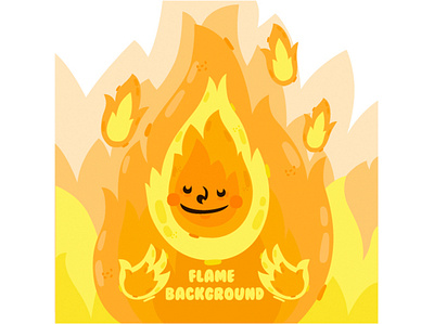Flame Background Illustration background burning campfire fire flame hot illustration match red vector