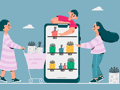 Online Shopping Order Illustration