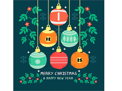 Christmas Element Illustration christmas decoration element happy holiday illustration merry ornament vector winter