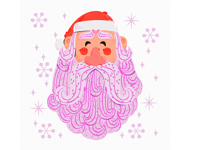 Santa Claus Portrait Illustration cartoon character christmas claus face illustration merry portrait santa vector