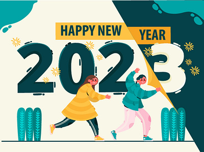 Changing New Year Background Illustration 2023 background calendar celebration day illustration new time vector year
