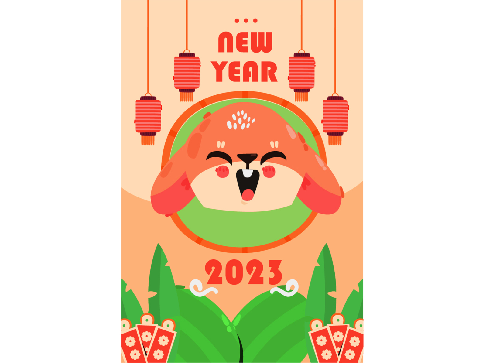 chinese-year-of-the-rabbit-illustration-by-fenny-apriliani-on-dribbble