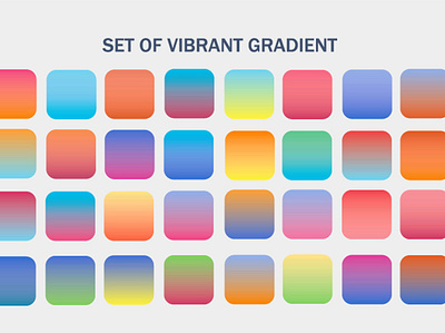 Gradient Set Background abstract background color gradient illustration neon pastel rainbow texture vector