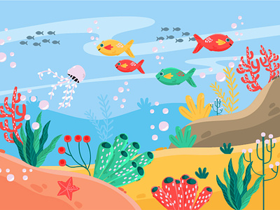 Sea Background Illustration
