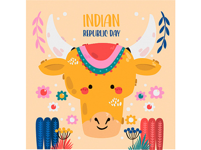 Hand Drawn Indian Republic Day Illustration celebration day greeting happy illustration independence india parade republic vector