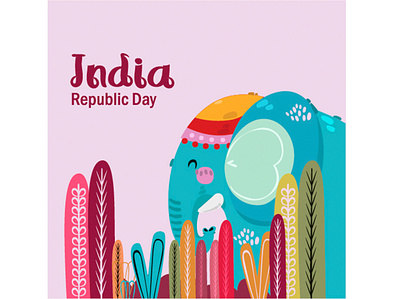 Hand Drawn Republic Day Illustration celebration day happy hindi illustration india national parade republic vector