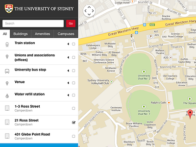Sydney Uni Online Campus Maps