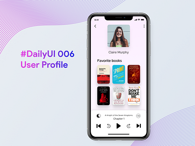 #DailyUI 006 User Profile app design ui ux