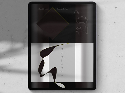Portfolio Site (Notions) art blackandyellow branding concept creative design gradients graphic design leaves numbers shapes simple typography ui ux web web design website