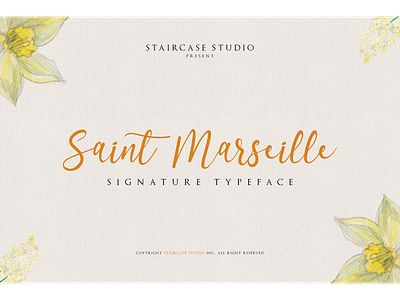 Saint Marseille Font branding clothing font font design fonts foodies handwritten invitation logotype saint marseille script signature typeface wedding