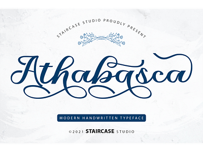 Athabasca Font athabasca branding decorative font handwritten logotype modern script typeface