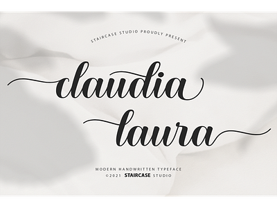 Claudia Laura Font branding claudia laura decorative font handwritten logotype modern script typeface