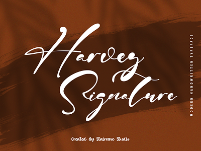 Harvey Signature lettering