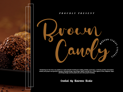 Brown Candy invitationwedding