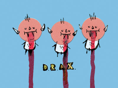 Drax cartoon comics dracula illustration