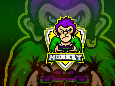 MONKEY animation awesome design export illustration logo logogame vector