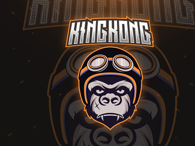 Kingkong mascot preview animation awesome design export illustration logo logogame vector