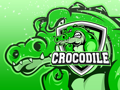 crocodile animation awesome design export illustration logo logogame vector