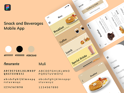 Snack and Beverages Mobile App app app design design dribble figma indonesia indonesia designer mobile app design ui uidesign uiux ux uxdesign